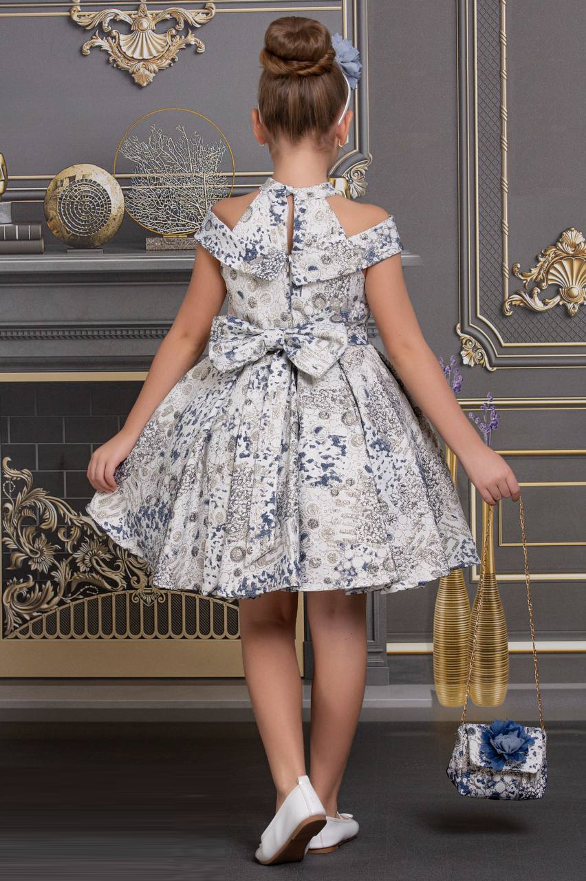 Delicate Summer Floral Ball Gown Dress for Special occasion, Birthday Parties and weddings.