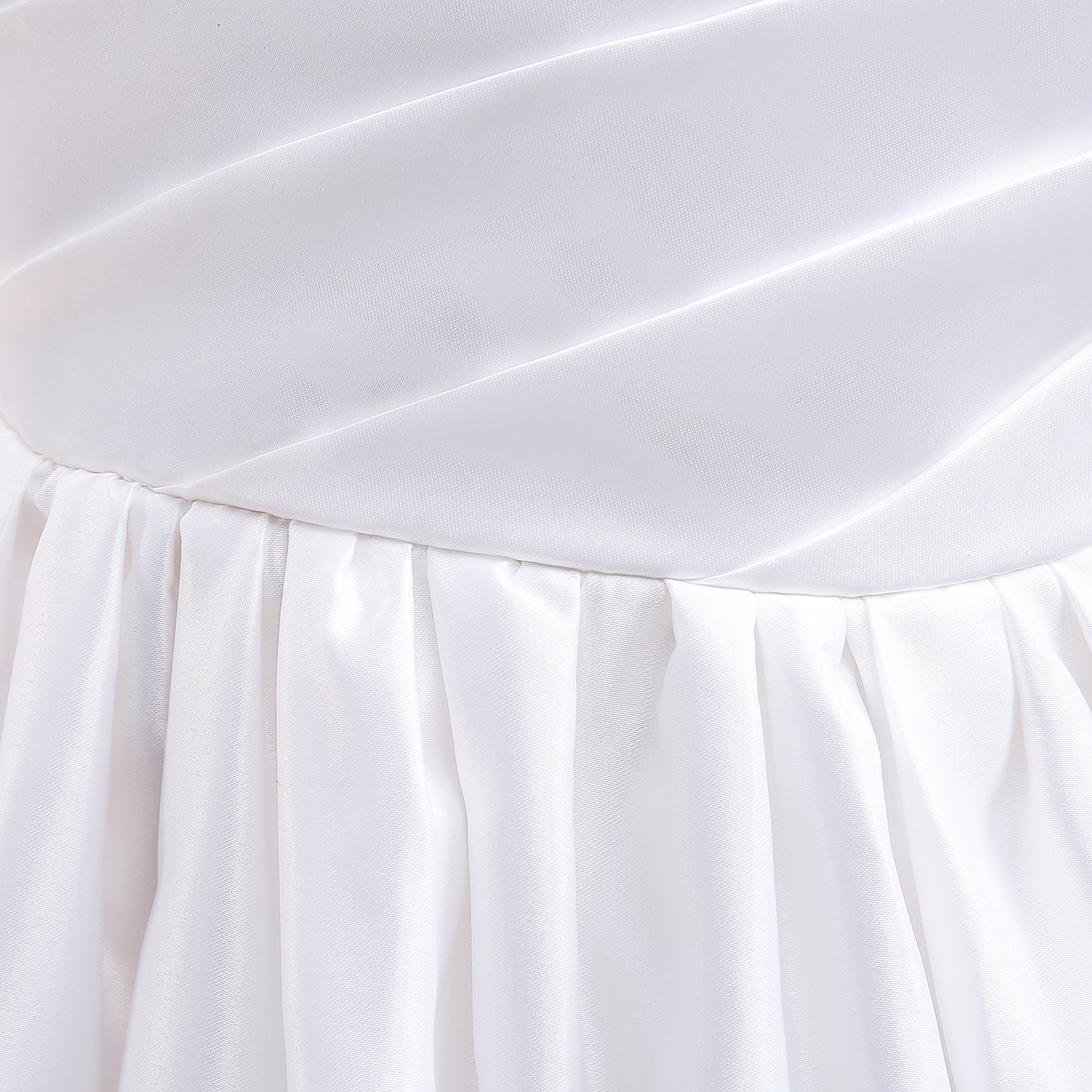 White Child Bridesmaid Princess Dress Ball Gown Bow Girls Dresses for Kids Party Wedding & Communion.