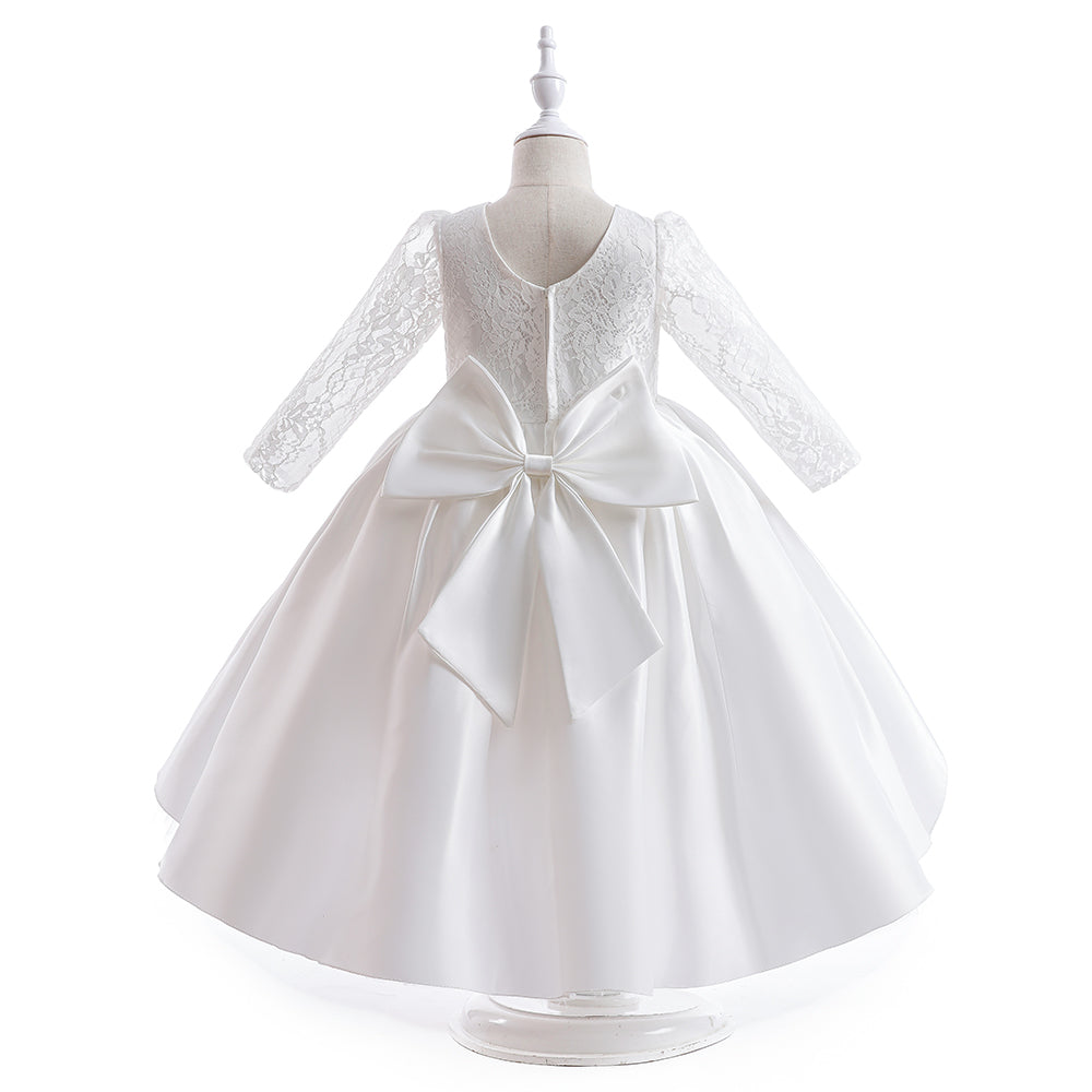Elegant Long Sleeve Princess Lace Ball Gown – Perfect for Prom, Parties, and Special Occasions