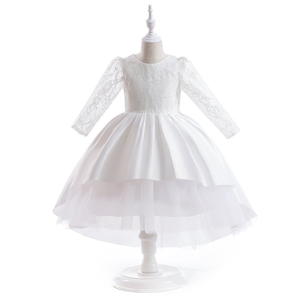 Elegant Long Sleeve Princess Lace Ball Gown – Perfect for Prom, Parties, and Special Occasions