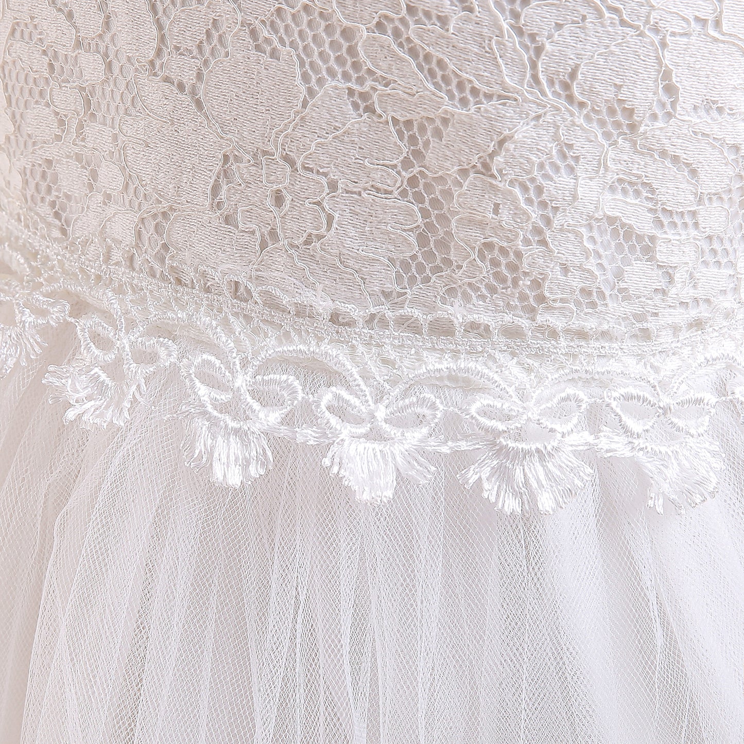 Elegant Lace Sleeveless Party Dress – Perfect for Communion, Weddings, Flower Girls & Birthday Princess Occasions