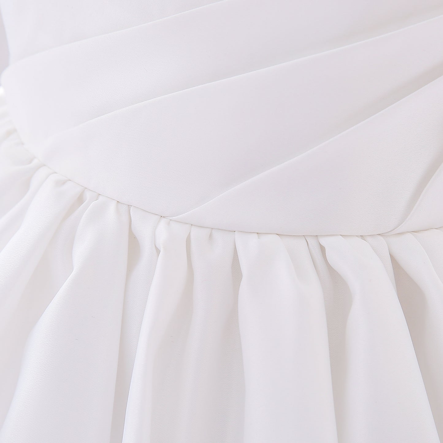White Child Bridesmaid Princess Dress Ball Gown Bow Girls Dresses for Kids Party Wedding & Communion
