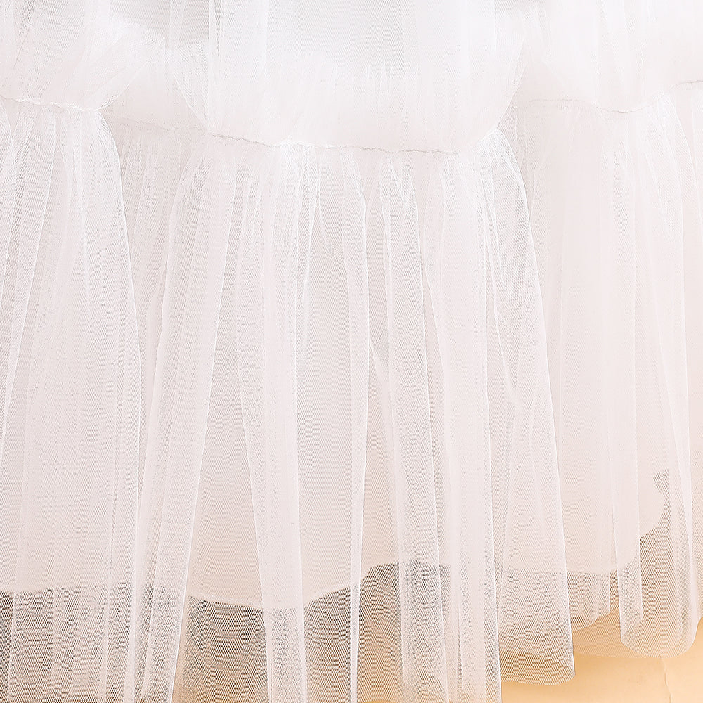 Elegant Girl's Flower Wedding Dress – Perfect for Parties, Theatrical Performances & Ball Gowns