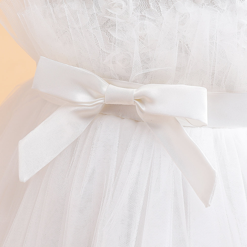 Elegant Girl's Flower Wedding Dress – Perfect for Parties, Theatrical Performances & Ball Gowns