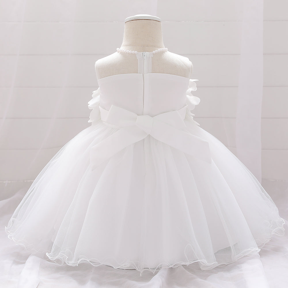 Lovely Baby Girl Beading Dress for Christening, Wedding and Parties.