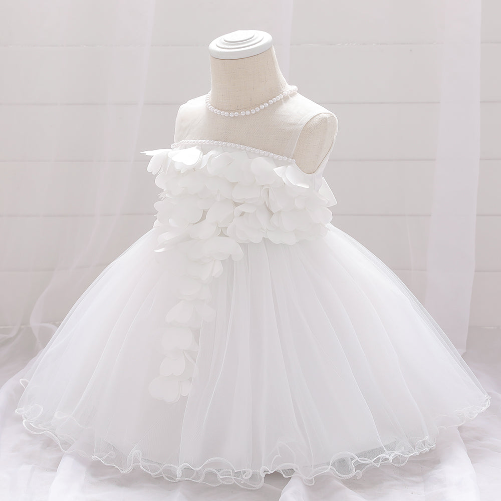 Lovely Baby Girl Beading Dress for Christening, Wedding and Parties.