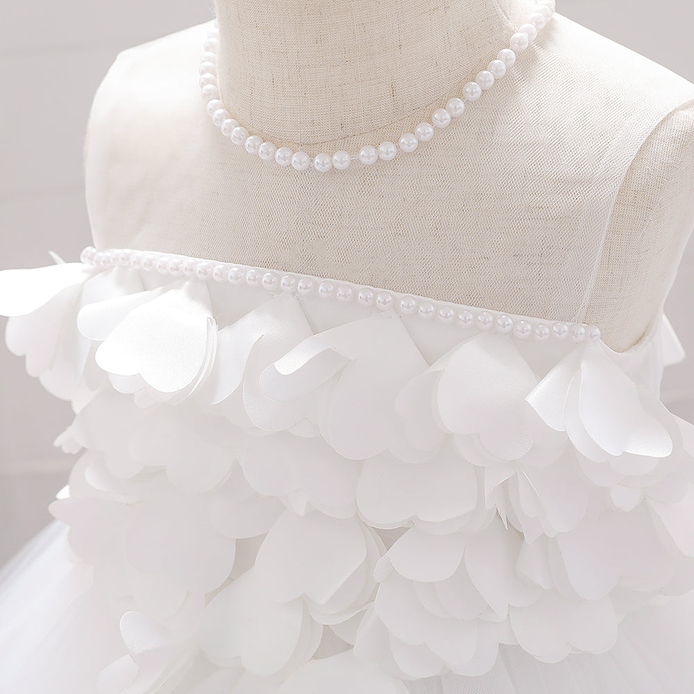 Lovely Baby Girl Beading Dress for Christening, Wedding and Parties.