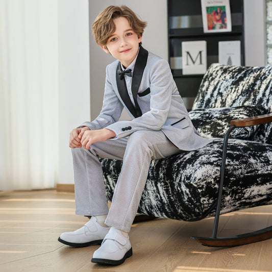 Spectacular Boys Silver Glitter Velvet 2-Piece Suit – Premier Boys Suits in Melbourne